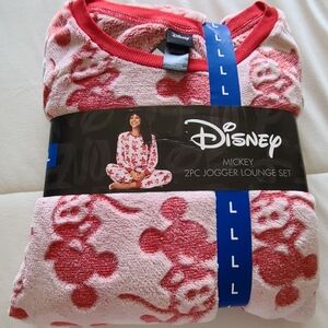 Disney Micky 2pc Fleece Jogger Lounge Set Size Large